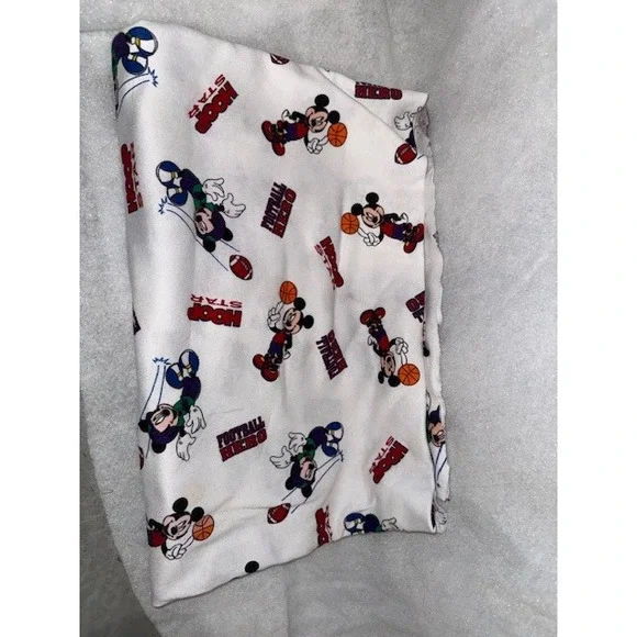Disney Mickey Mouse Sports All Over Print Fabric - Picture 1 of 3